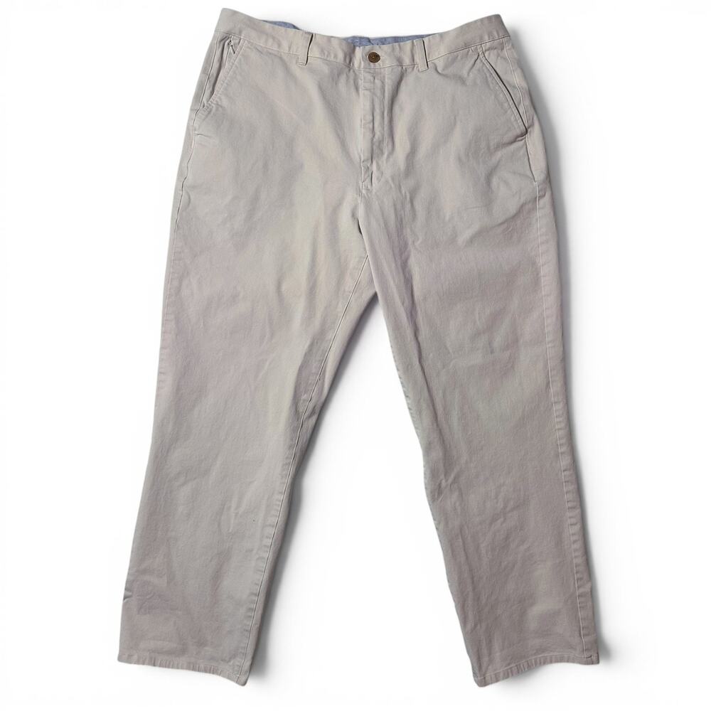 Bonobos Stretch Washed Chino 2.0 Pants Mens Actual Size 37x30 Beige Classic Fit